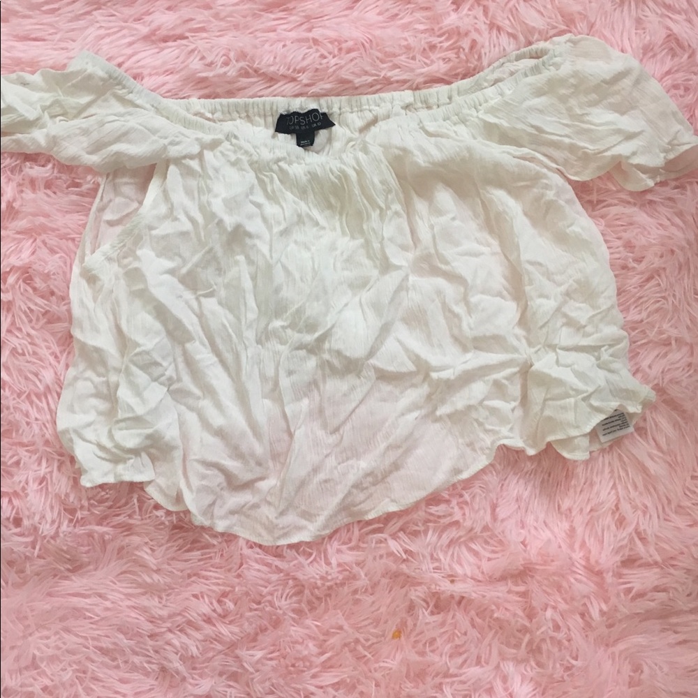 Topshop off shoulder crop
